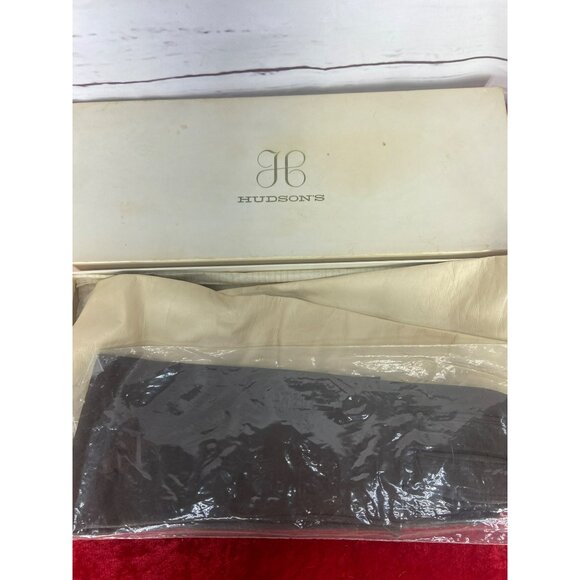 Vintage Hudson's Dept Store Boxed Set Of Black And White Gloves - Picture 5 of 6